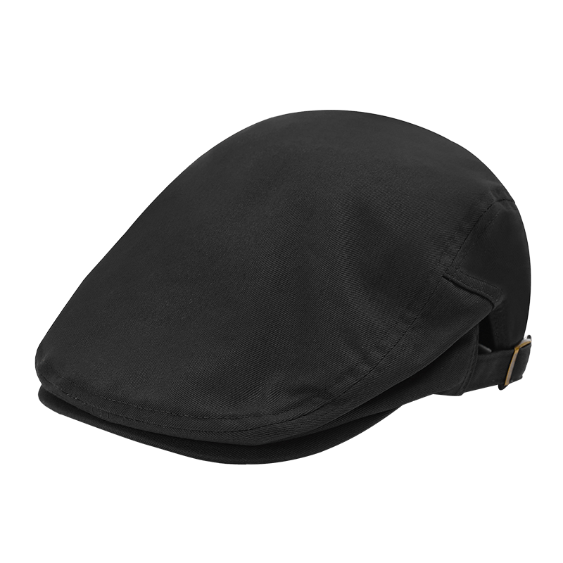 Kenmore Retro Beret Reversible Painter Cap Unisex Duckbill Hat Black One Size