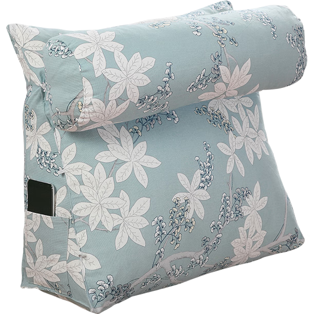 AVIVI Bed Headboard Cushion, Soft Triangular Backrest Pillow, Sofa Throw Pillow, Lumbar Support, Waist Pillow, Backrest Pad, Fresh And Simple Style