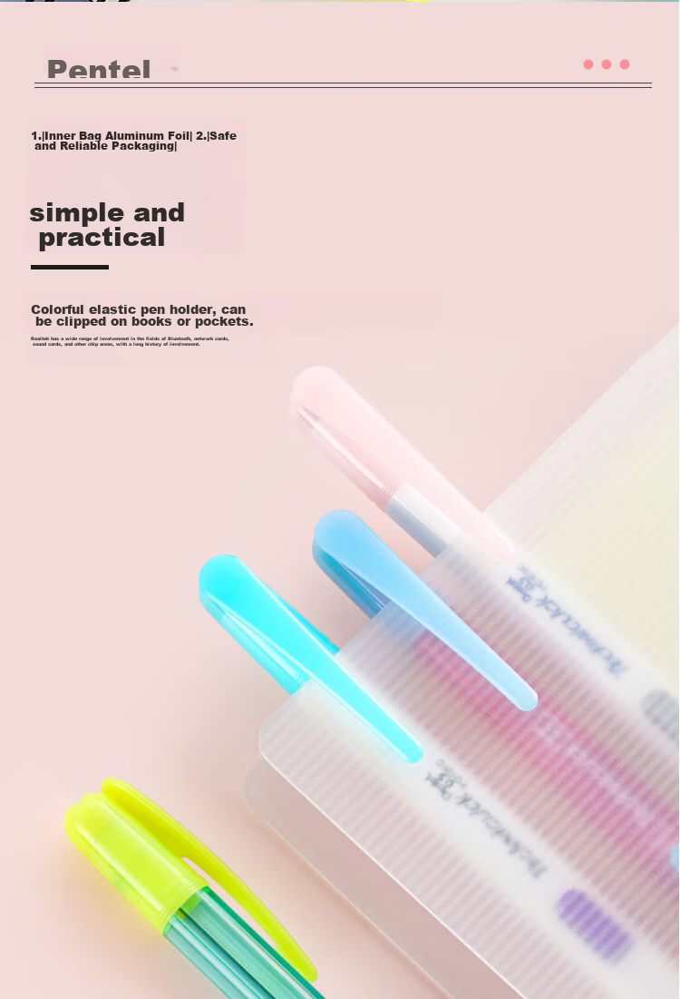 Pentel [Best-Selling Product] 0.5 Side-Press Mechanical Pencil, Student Drawing Automatic Pencil with Eraser PD105C Color-Block Limited Edition, Yellow-Gree 7