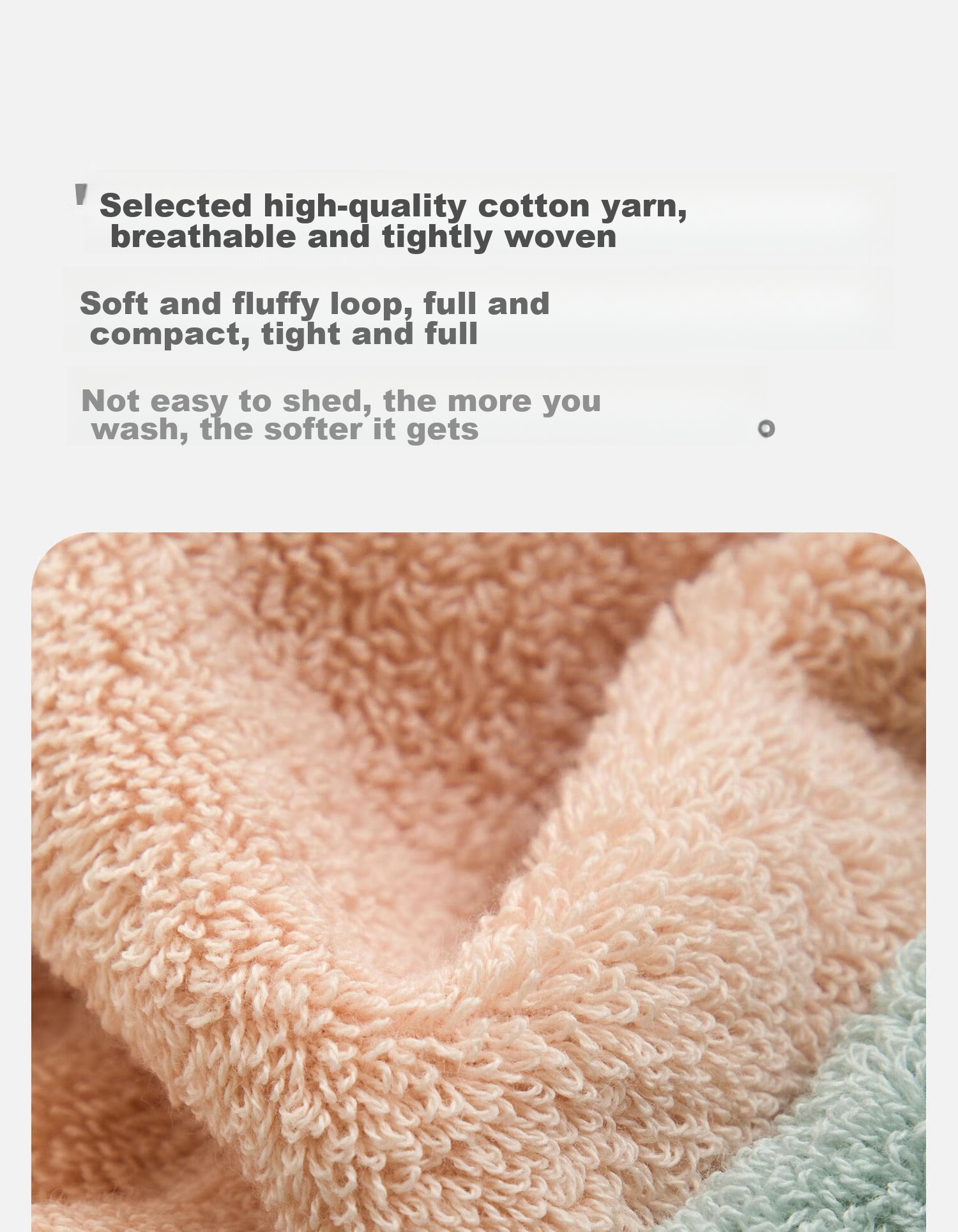 GGT Qingyi Pure Cotton Bath Towel, Large Towel for Men And Women, Adult Bath Towel for Home Use, Soft And Absorbent, Carbon-Removing 6