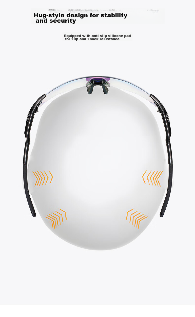 CAPONI Color-Changing Cycling Glasses for Men And Women, Outdoor Sports Running Sunglasses, Day And Night Dual-Use Hiking Sunglasses, UV Protectio 12