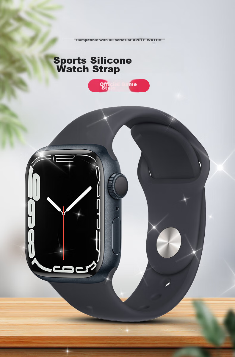 BHO [Over 1 Million Sold Online] Compatible with Apple Watch Band, Suitable for Apple Watch S12 Sports Band, IWatch S11/10/9/ultra4/se Silicone Strap 1