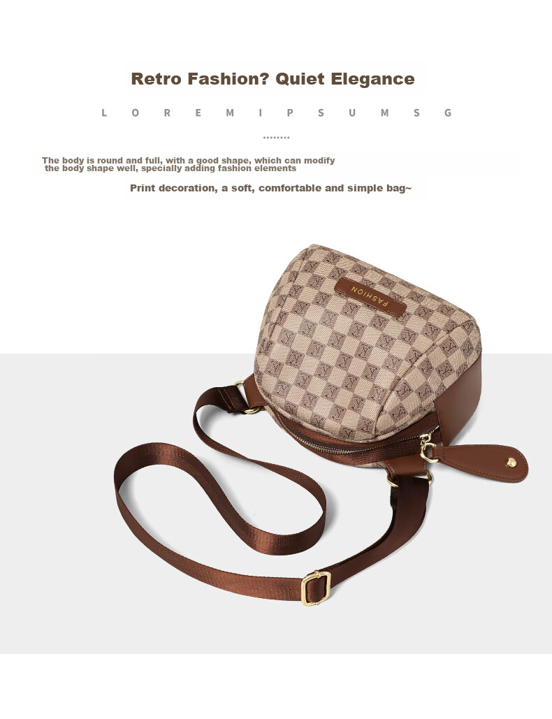 Aiqinghai Handbag, Women's Crossbody Bag, Shoulder Bag, Brand Shell Bag, Chest Pack, Birthday And Mother's Day Gift, Practical Present for Mom 6