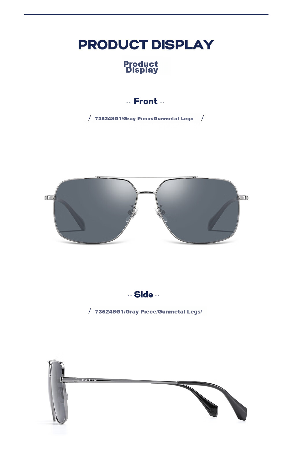PARIM Sunglasses for Men, High-Definition Polarized Square Large Frame Sunglasses, Specialized for Driving, UV Protection Eyewear 14