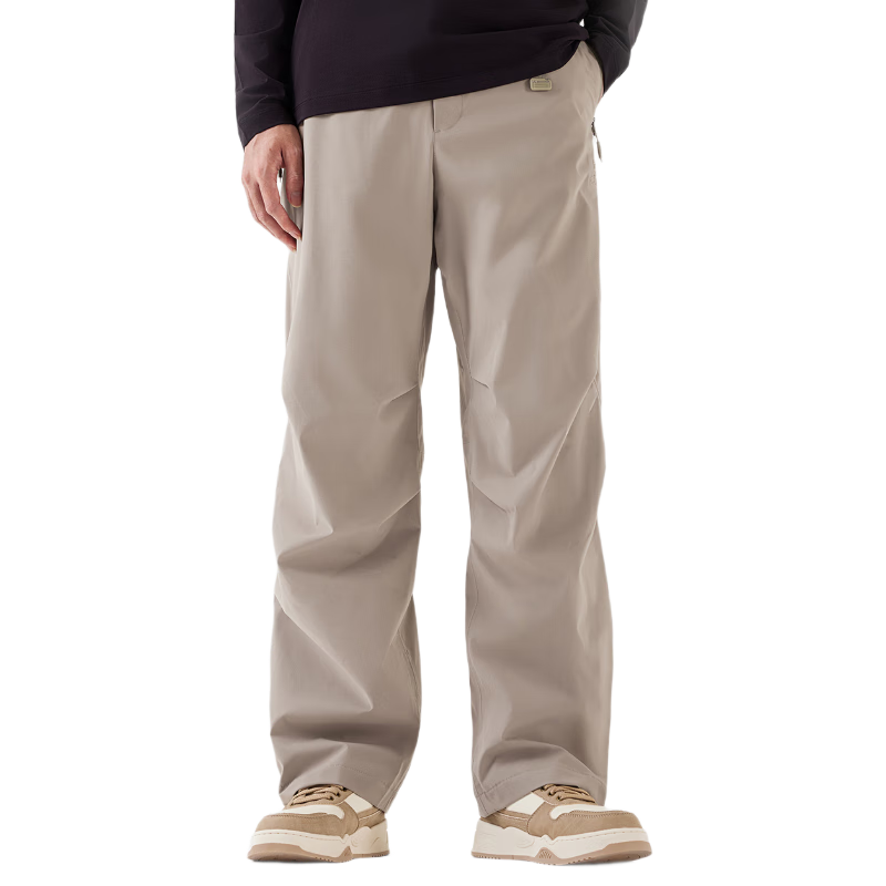 CAMEL [Wang Junkai's Choice] Men's Outdoor Ski Pants, Triple Waterproof Straight-Leg Pants with Fleece Lining, Long Tactical Pants 6805