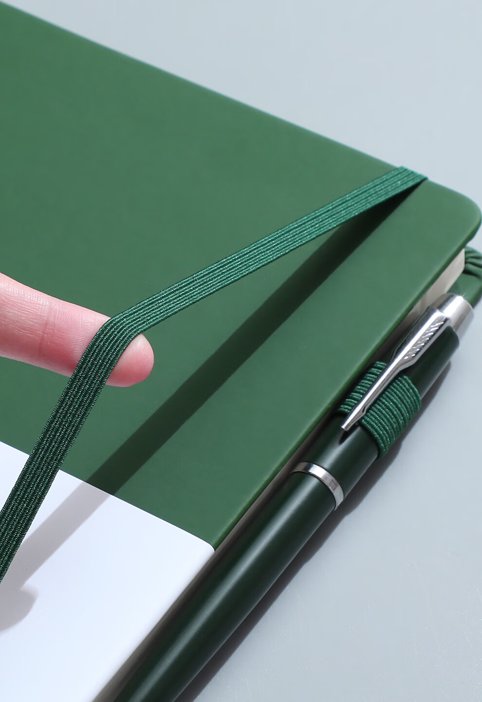 Jiaranheng Notebook, A5 Size with High-Quality Leather Cover, Thickened with Binding Straps, Suitable for College Students' Diaries, Business Office Stationery, Meeting Notes, Work Logs, Customizable, Blue Color 9