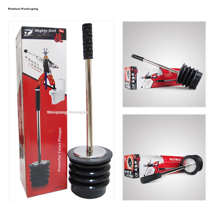 Pingandatong Multi-Layer Plumber's Snake Toilet Plunger Clog Remover Drain Cleaner for Pipes And Sewers 2