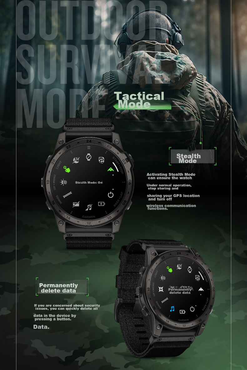 GARMIN Tactix7 Amoled Sapphire Outdoor Smart Sports Watch with ECG Heart Rate Monitor, Gift for Boyfriend 6