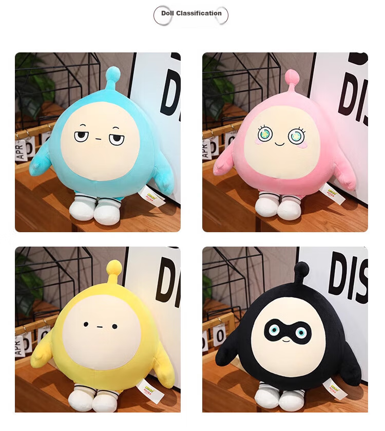 Airuisi Official Egg Party Doll Plush Toy Stuffed Animal Sleeping Pillow for Children, Boys And Girls Birthday Gift 8