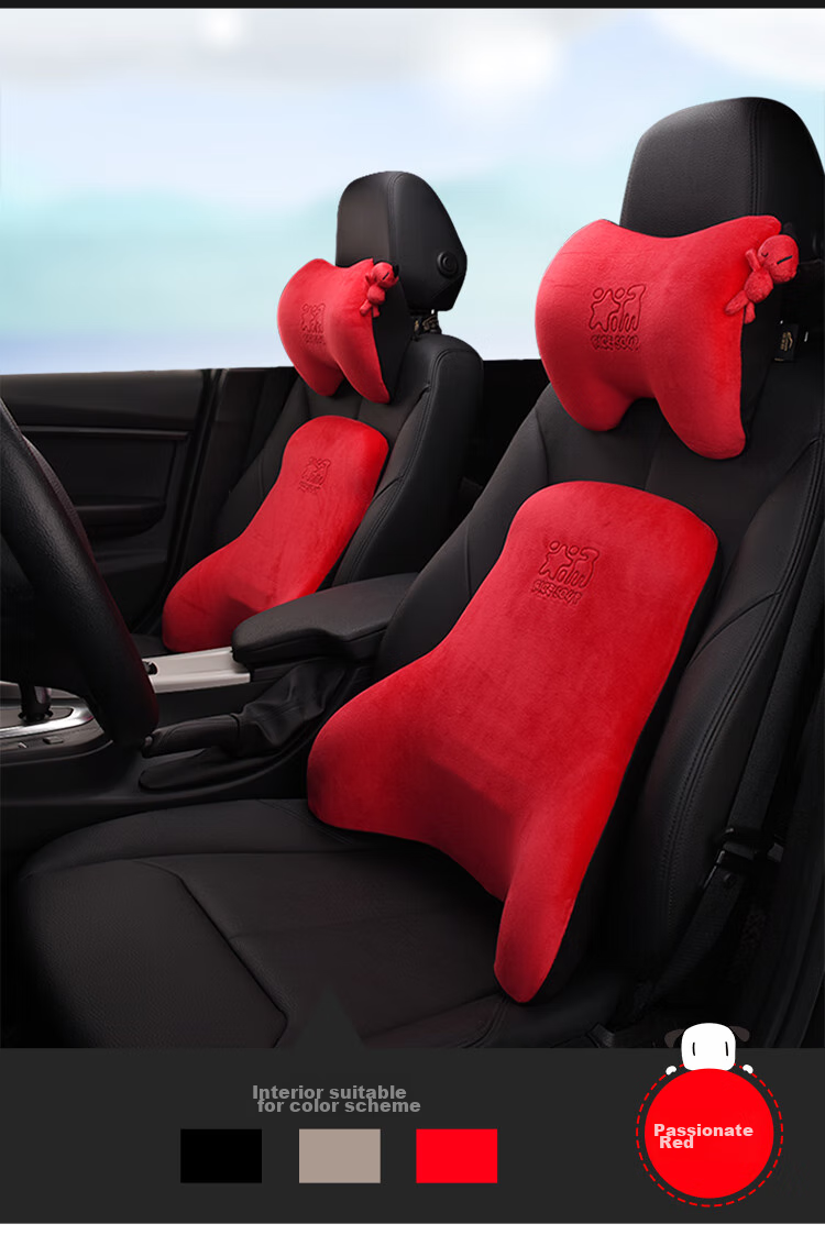 ICAROOM Car Headrest, In-Car Neck Pillow, Seat Cervical Support Cushion, Automotive Neck Pillow, Car Head And Neck Rest 18