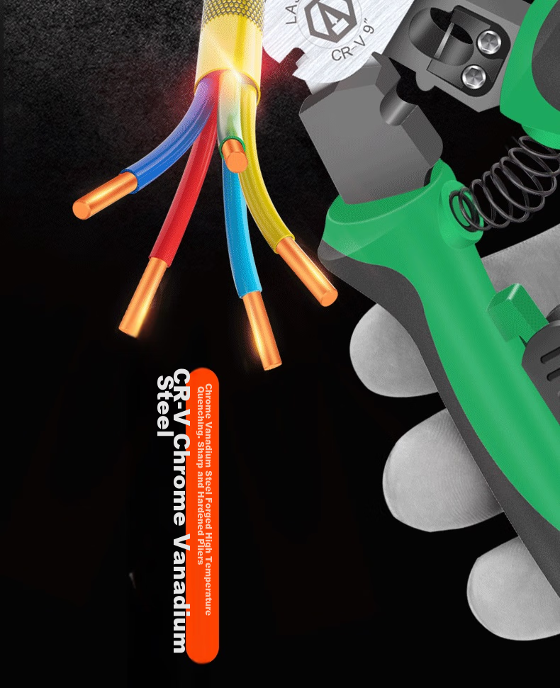 LAOA Lao A Needle-Nose Wire Stripper, Multifunctional Wire Cutter, Wire Stripping Tool, Terminal Crimping Pliers, LA320919 5
