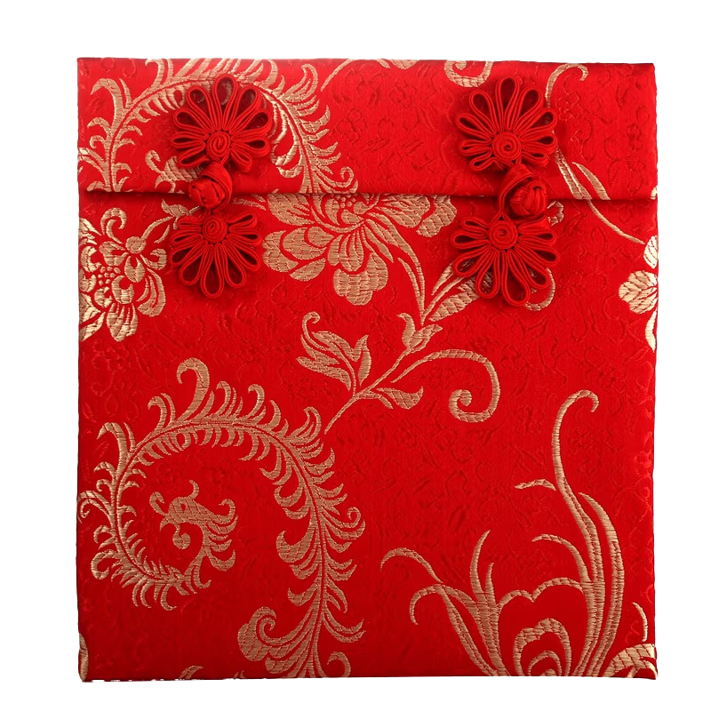 Jingtang Fabric Two-Ten Thousand Yuan Red Packet, Chinese Style Fabric Ten Thousand Yuan Red Packet, Can Hold 20-30 Thousand Yua