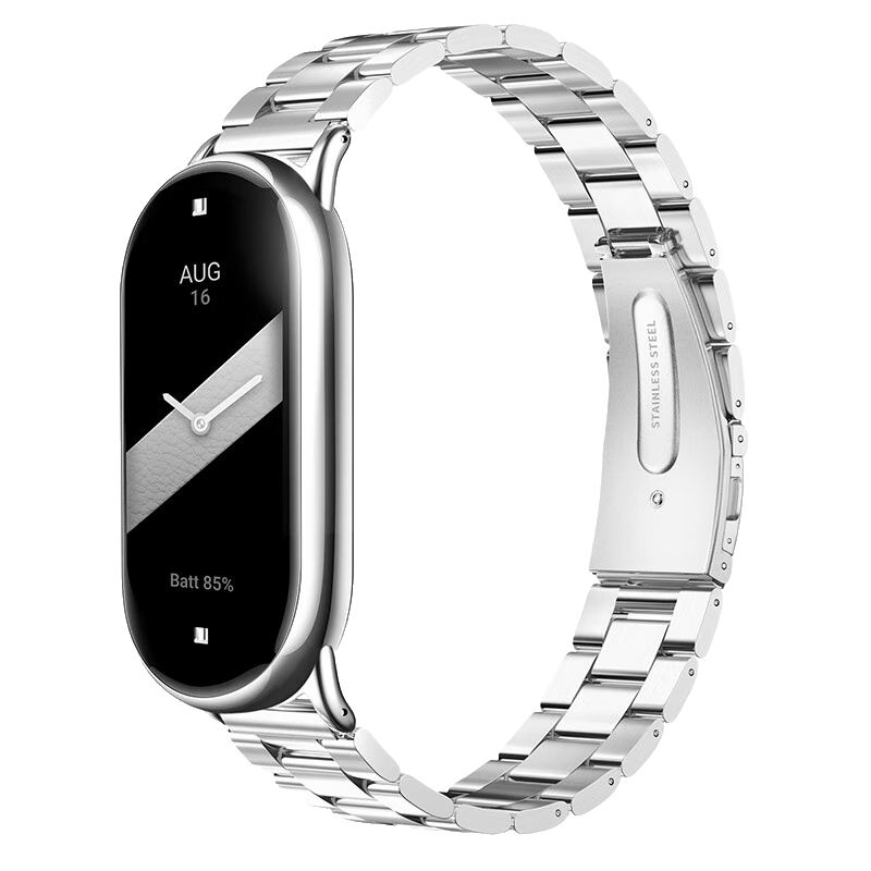 Binghong Compatible with Xiaomi Band 10, 11 Strap for Women And Men, Stylish Design, Metal Strap for Xiaomi Band 9, Ceramic Version Steel Strap for Xiaomi Band 8