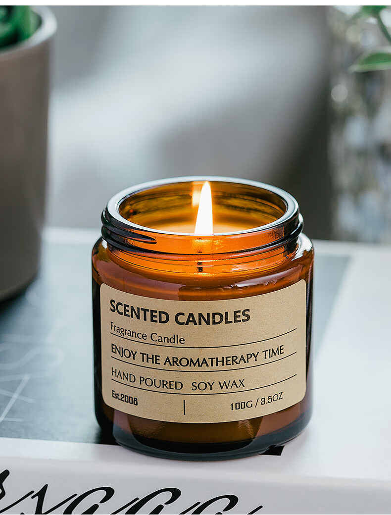 SHUJUHOME Aromatherapy Candle, Romantic Fragrance Candle Holder, Confession Candle, Home Use, Smokeless Cup Candle, Gift for Women, 100g 2
