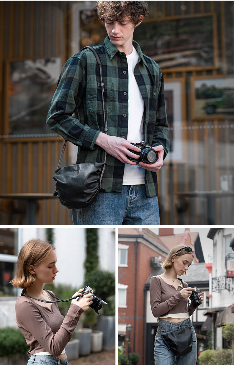 PGYTECH Camera Bag OneGo Cloud Bag Dandelion Photography Bag, Shoulder Mirrorless Camera Bag Inner Liner Storage Pouch, Women's Crossbody Travel Bag Suitable for Fuji Canon Sony, Black M Size 11