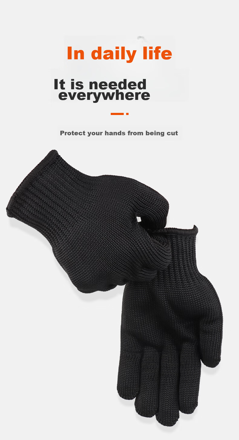 Geermu Cut-Resistant Gloves, Anti-Cutting Steel Wire, Kitchen Fish Cleaning Protective Gloves, Wear-Resistant, Thickened, Soft GM571 4