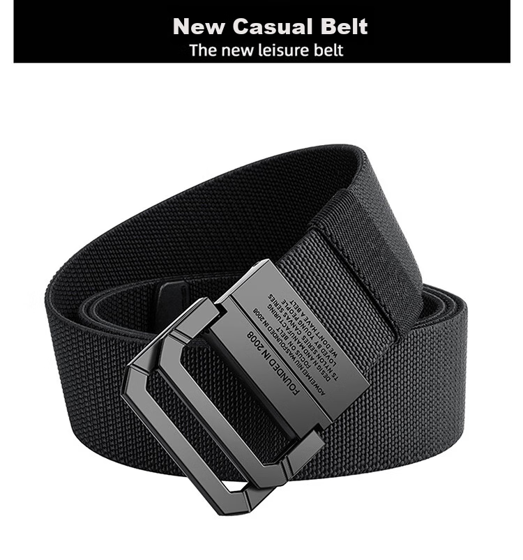 HALFEEL Canvas Belt, Men's Leather Belt, Trendy Denim Belt, Versatile for Women, Students, Military Training, Outdoor Activities, Father's Day Gift 5