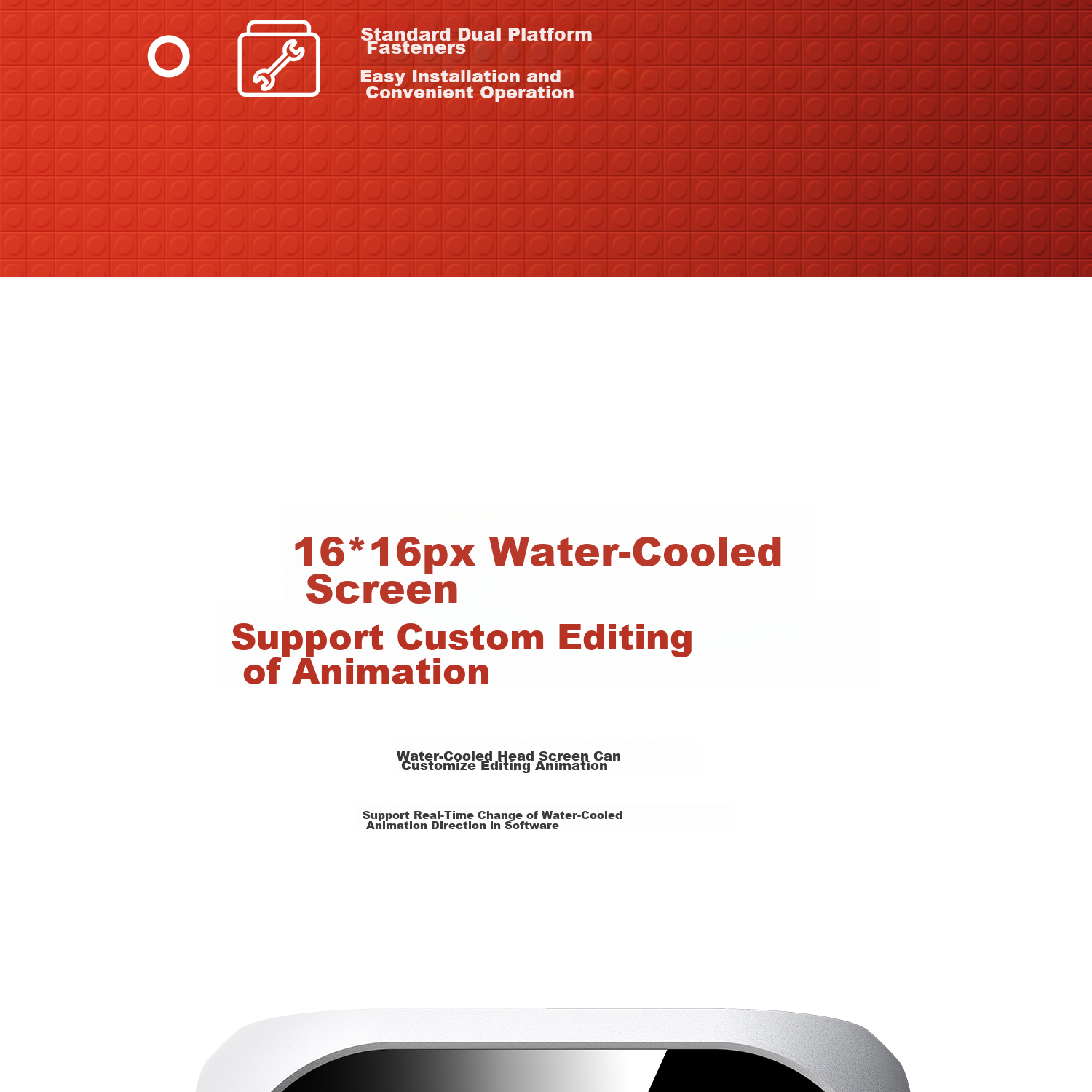 Aigo Star Cube 360 White CPU Cooler/360 Water Cooling with Screen/Matrix Pixel Screen/Customizable Animations/Aluminum Frame Fa 22