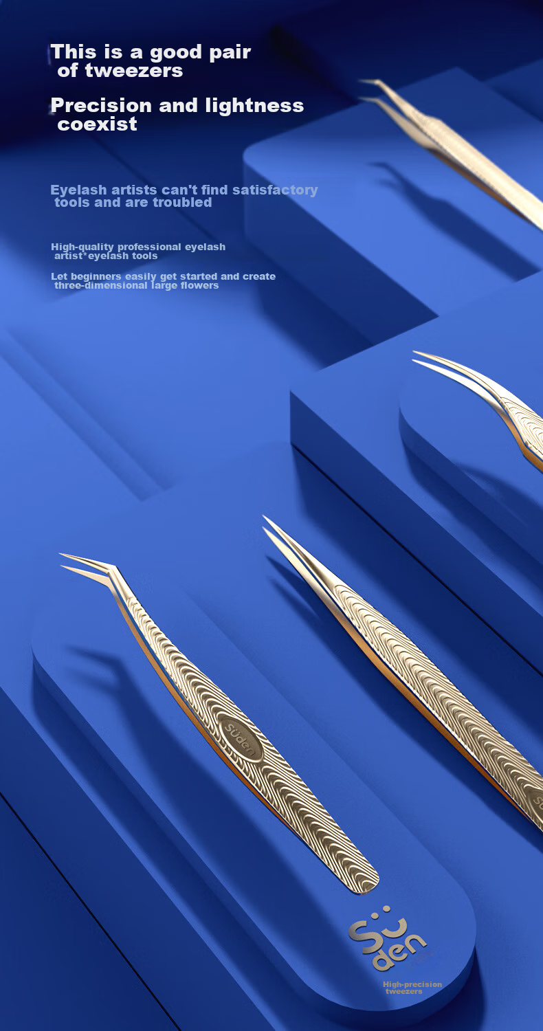 Sude False Eyelash Tweezers, Professional High-Precision Lash Applicator And Grafting Tool Set, Versatile Professional Lash Opening Tool Kit 4
