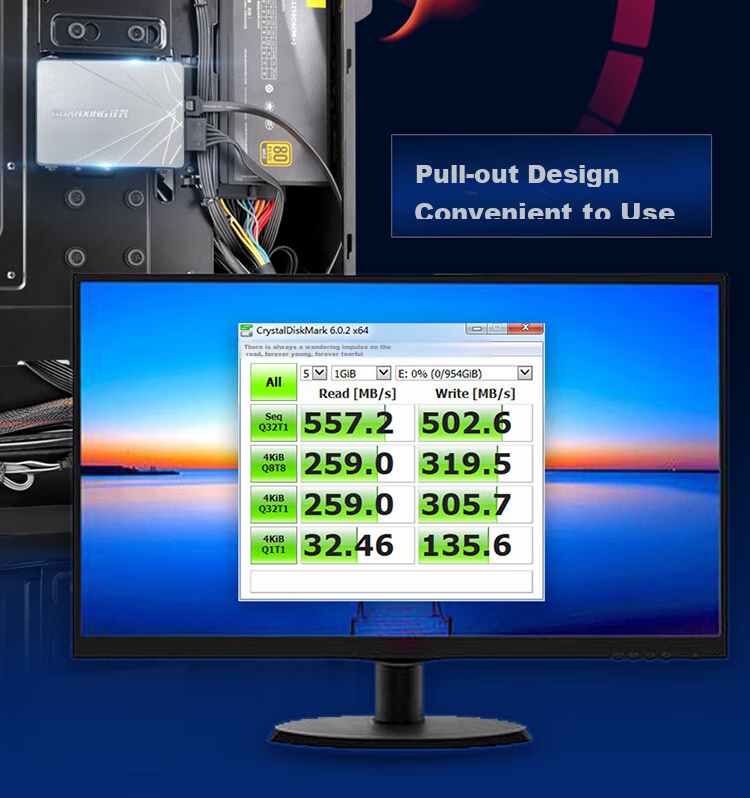 QUANXING 256GB SSD TLC NAND SATA 3.0 Interface Read Speed up to 500MB/s Compatible with Desktop/laptop S101 3