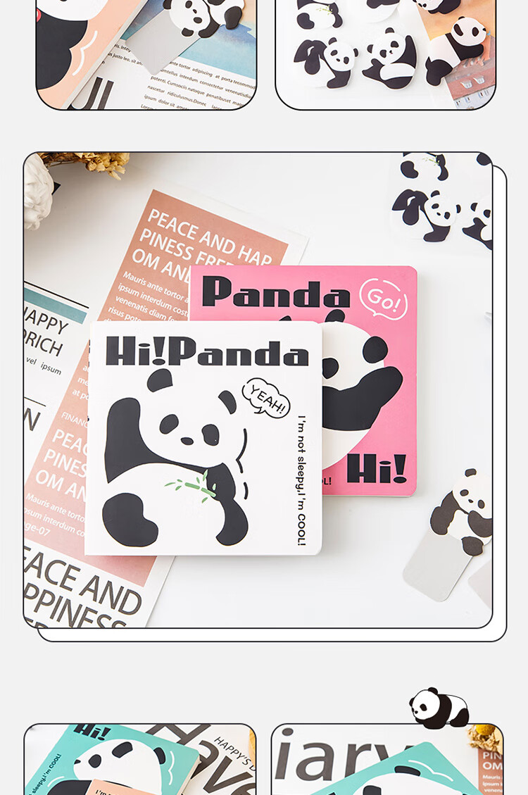 Yuhe 100 Sheets Square Notebook, Cute Cartoon Diary, Thickened Flat-Spread Error Correction Book, Student Research Notebook, Meeting Record And Schedule Book, Back-To Stationery, 4268 White 11