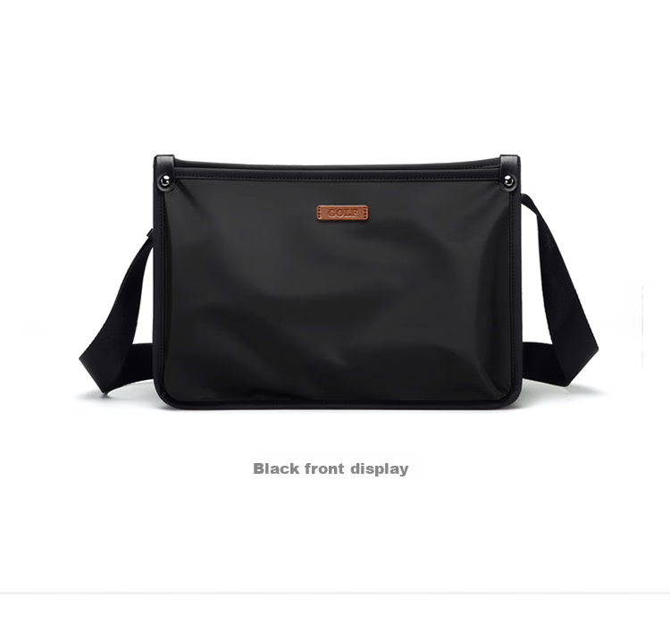 GOLF Shoulder Bag for Men, Large Capacity Crossbody Bag, Business Casual Water-Resistant Lightweight Phone Bag, Trendy IPad Messenger Bag, Fashionable Men's Satchel 5I797463J Black 20