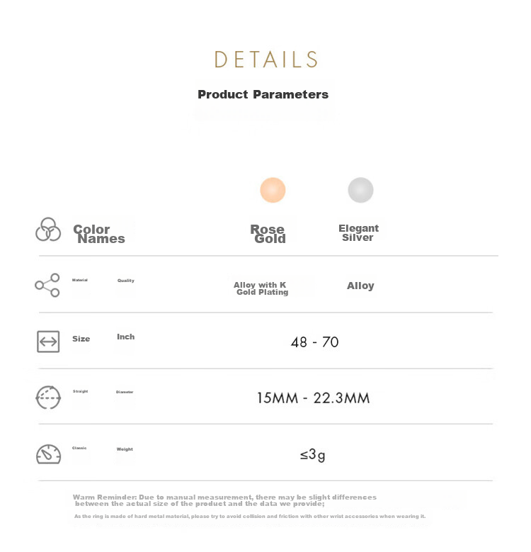 DanielWellington [Mashixun Same Style], DW Ring for Women, Classic Couple Rings, Rose Gold, Size 54, DW018 9