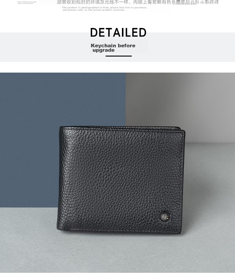 Aokang Men's Wallet, Vertical Style, Two-Fold Cowhide Billfold, Leather Purse, Multifunctional Birthday Gift for Husband 7
