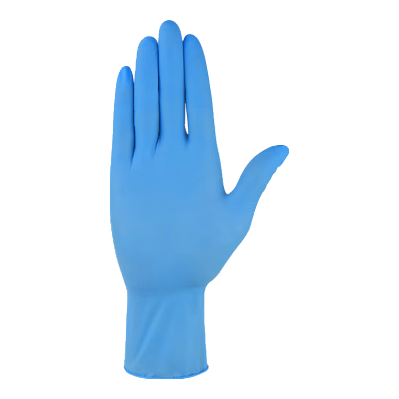 Jiazhanli Disposable Nitrile Gloves Thickened Oil-Resistant Durable Household Cleaning 100pcs/Box Blue Size L