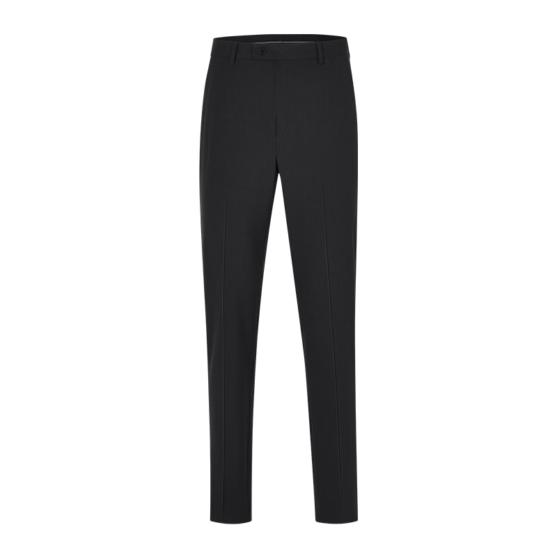 JD Original [Machine Washable Wool Dress Pants] Men's Casual Trousers Spring And Autumn Men's Pants Business Straight-Leg High-End Black Size 32