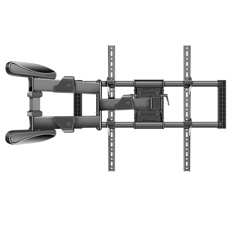 Jianleji 90-Degree Rotating TV Wall Mount, Left And Right Swivel 180°, Vertical Wall Folding Push-Pull Extended Bracket, Universal for 43/55/65/75 Inches, Precision Hinge