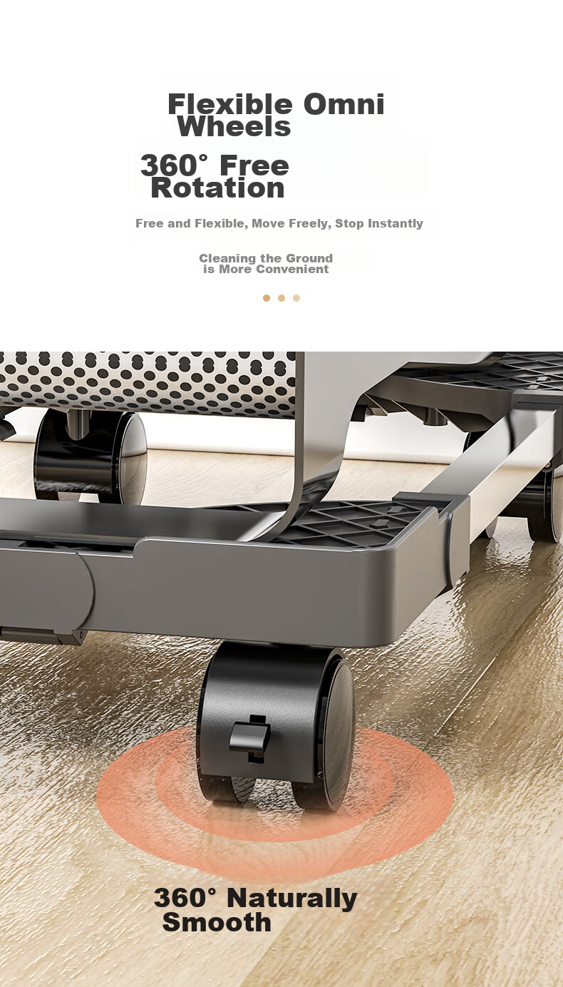 LinkStone Host Stand, Movable Desktop Computer Case Stand Base, Mobile Host Tray, Universal Casters Lock Wheels, Free Movement, Thickened Load-Bearing, Adjustable Length And Width 4