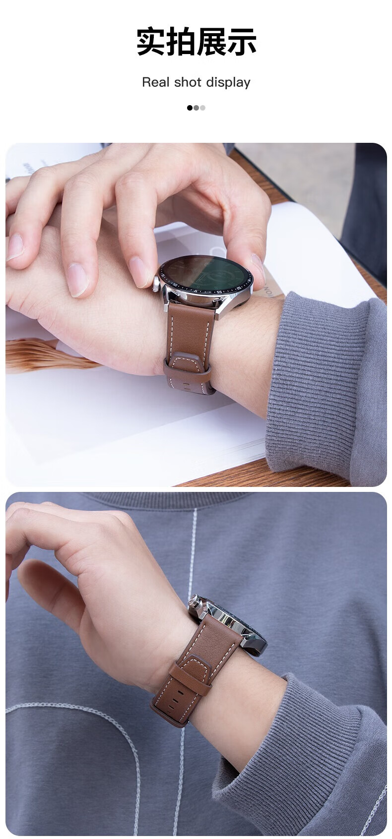 Baking Suitable for Huawei Watch Straps, Compatible with Watch GT7/6/5/4/GT6/5Pro, Genuine Leather Watch Bands for Watch5/4/3/buds2, Master Series, for Men And Women, Original Box Packaging 4