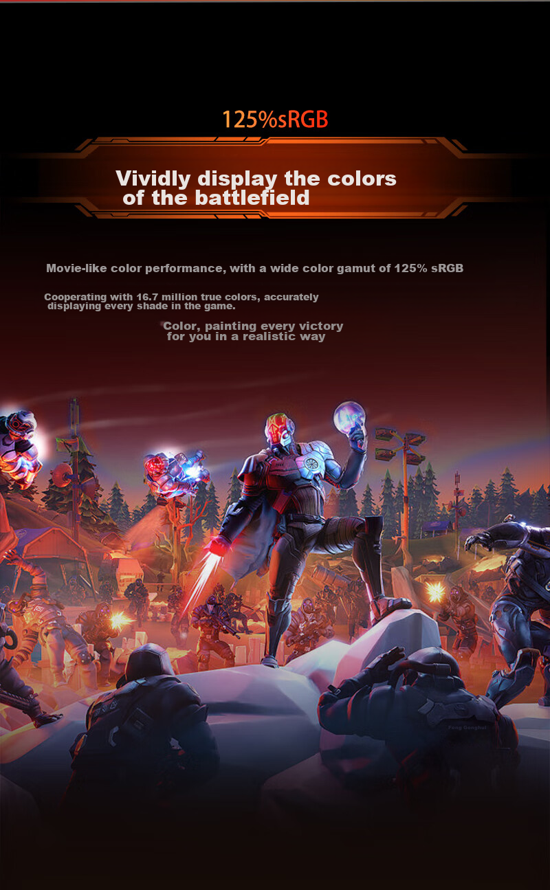 KVL 24.5-Inch 180Hz High Refresh Rate Gaming Monitor, 300 Nits Brightness, 1ms Response Time, Triple Micro-Edge Gaming And Office Display Screen KV259FX 6