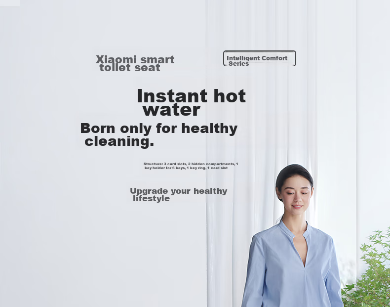 SMARTMI 2Pro Sensor Smart Toilet Seat with Warm Air Drying, Heating, Automatic Sensor, Antibacterial Toilet Cover 3