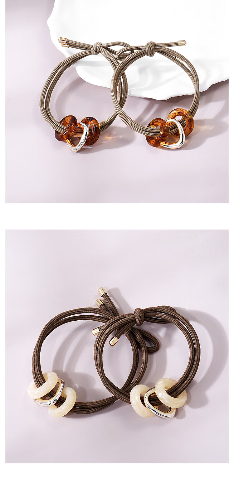 Royal Sasa Hair Accessories Design Set for Women, 6-Piece Set Including Hair Ties, Scrunchies, And Elastic Bands with Elegant Style 6