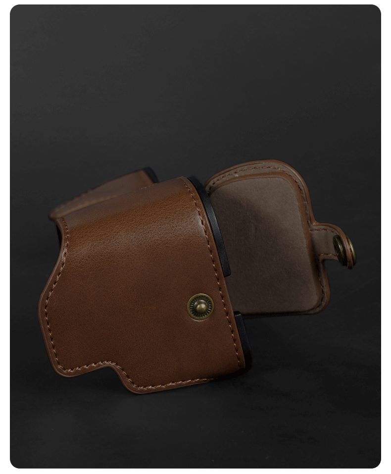 BIAZE Fuji XS20 Protective Case Base Leather Cover Accessory, Camera Bag Portable Protective Shell, Non-Slip Wear-Resistant Base, with Hand Strap XJ11 3