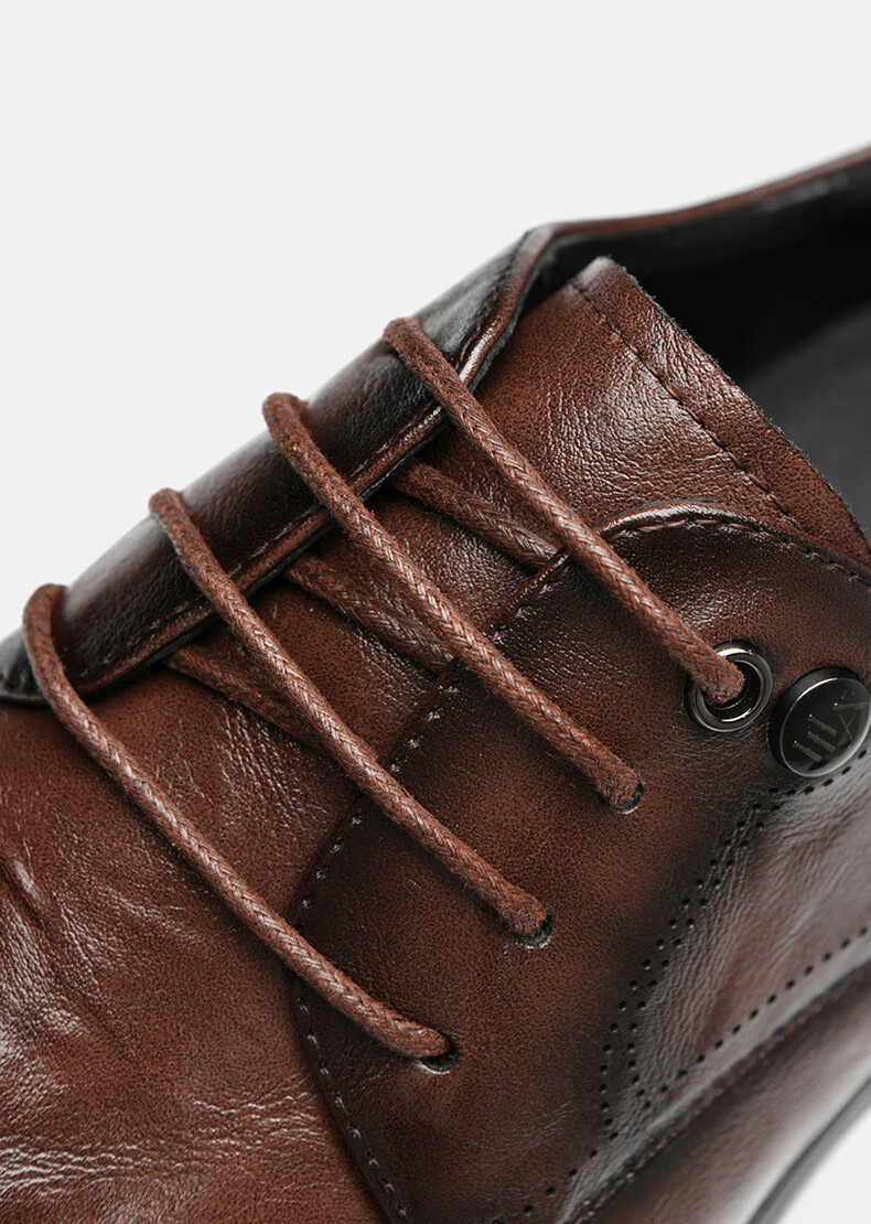 HLA Men's Leather Shoes, Trendy Business Formal Wear, Height-Increasing Derby Shoes HAAPXM4DAO286, Black Heightening, Size 38 18