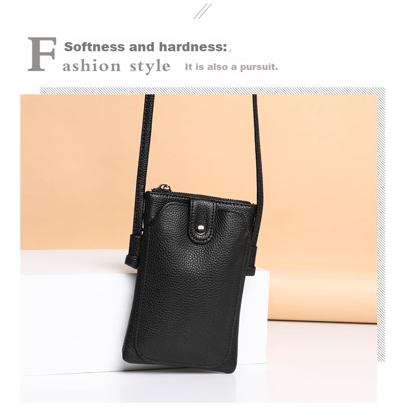 Viney Leather Handbag, Women's Bag, Niche Phone Purse, Stylish Shoulder Crossbody Bag, Practical Birthday And Mother's Day Gift for Mom 2