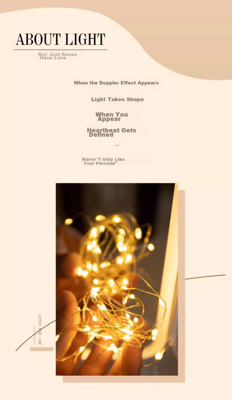 Guangduola LED String Lights, Festive Atmosphere Light Strips, Room Decoration Small Colorful Lights, Mid-Autumn Festival Gift Bouquet Decorative String Lights, 5-Pack 2
