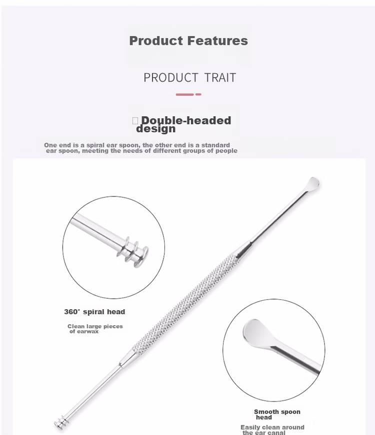 UPLUS Stainless Steel Ear Pick Set, 8 Pieces, Ear Cleaning Tools, Ear Wax Removal Kit 3