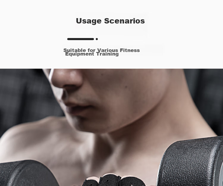 LAC Fitness Gloves for Men, Pull-Up Bar, Non-Slip, Bicycle, Mountain Climbing Training, Cycling, Half-Finger, Callus Prevention, Size M 8