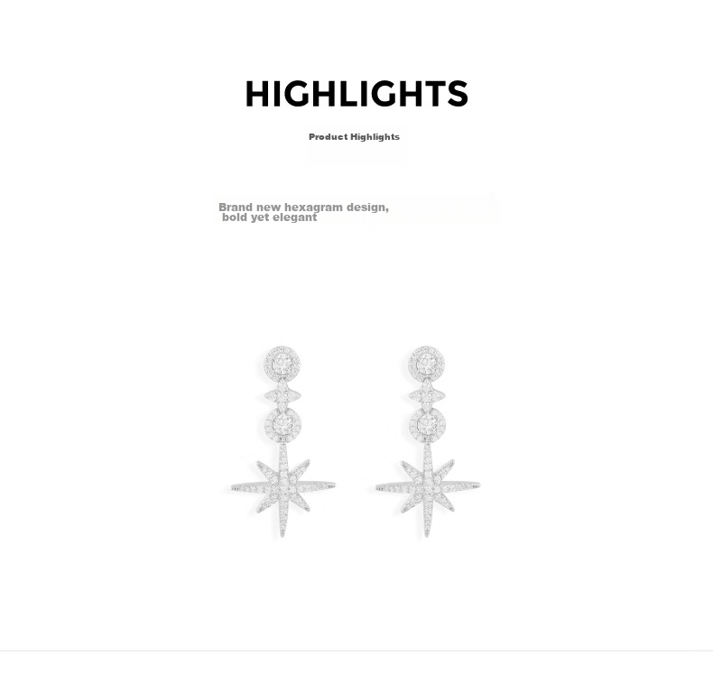 APM Monaco Starry Sky And Round Dangle Earrings, Jewelry Gift for Girlfriend Or Wife 2