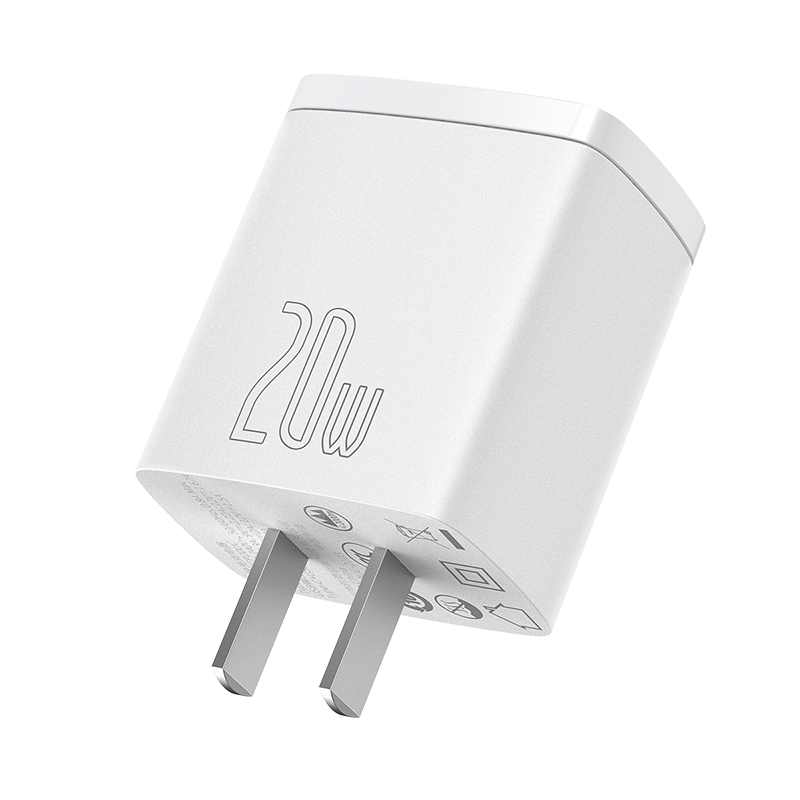 Baseus Apple Charger iPhone 15/14 PD 20W Multi-Port Fast Charger USB/Type-C Adapter Compatible with iPad/13 Pro Max Huawei Xiaomi Phones Tablets