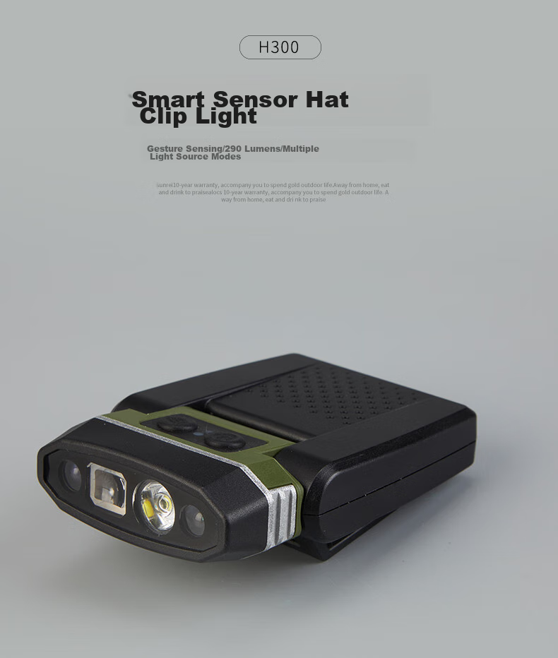 Shanlishi H300 Intelligent Sensor Cap Clip Light, Ultra-Bright Cap Headlamp, Night Fishing Headlamp, Brim Lamp, Ultra-Long Battery Life Cap Clip Light 1