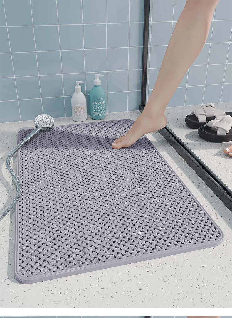 Qiqijia Bathroom Non-Slip Mat, Shower Floor Mat for Bathrooms, Anti-Fall Foot Pad for Children And Elderly in Shower Areas 21
