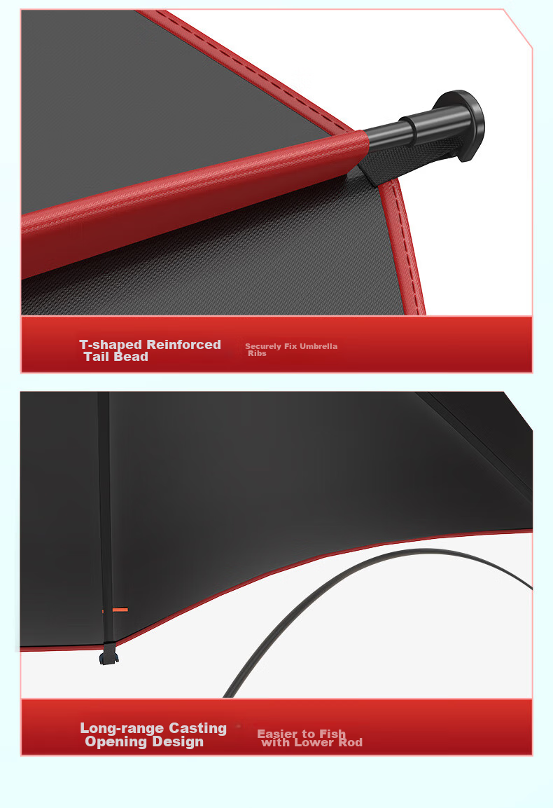 Yuzhiyuan Fishing Umbrella, Rain-Proof And Sun-Shading Umbrella, Multi-Directional Folding Outdoor Fishing Tackle, UV Protection, Windproof, with Umbrella Stand 12