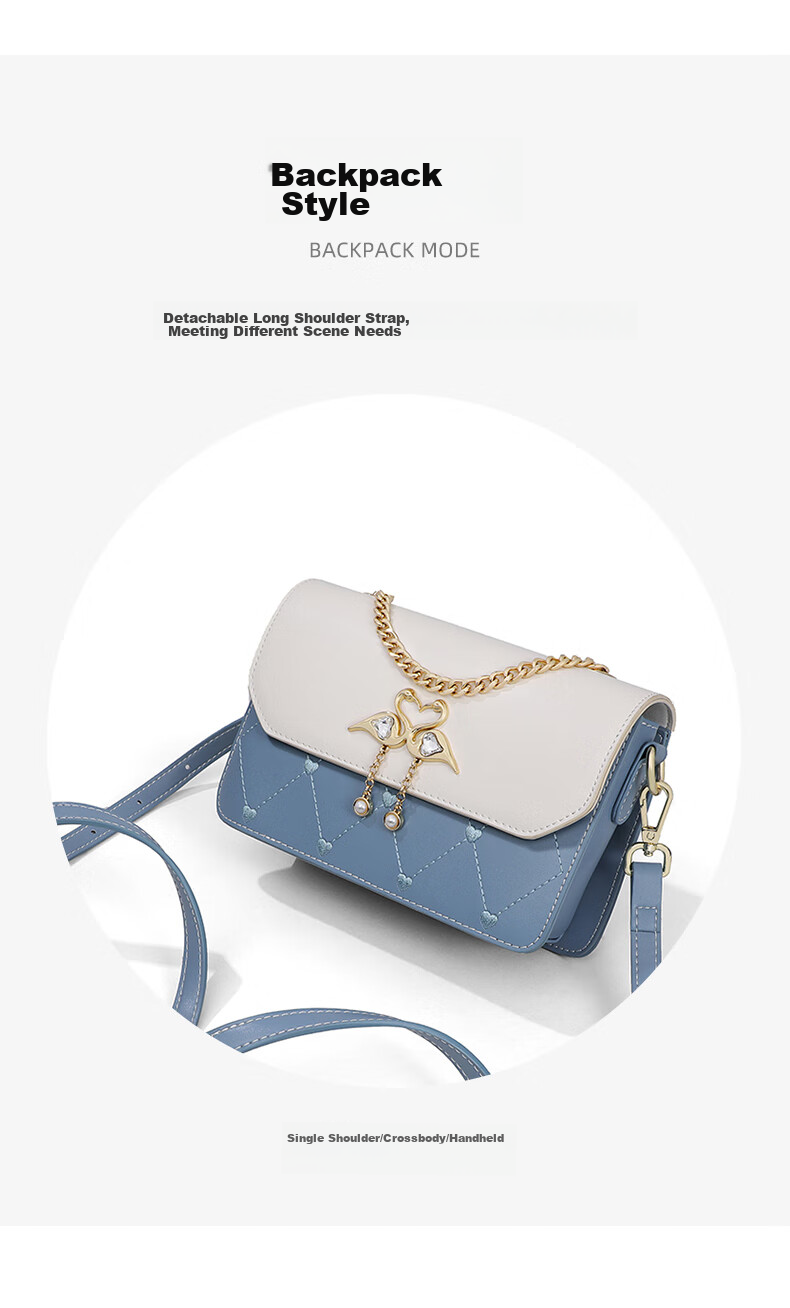 Aiqinghai Leather Handbag, Women's Crossbody Bag, Shoulder Bag, Small Square Phone Bag, Practical Birthday And Mother's Day Gift for Mom 14