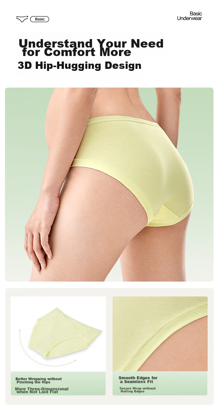 PurCotton Maternity Underwear, Knitted Low-Rise Pure Cotton Panties, Specialized for Pregnancy And Postpartum, Triangle Briefs, 2 Pieces, Skin Color + Pink, Size L 13