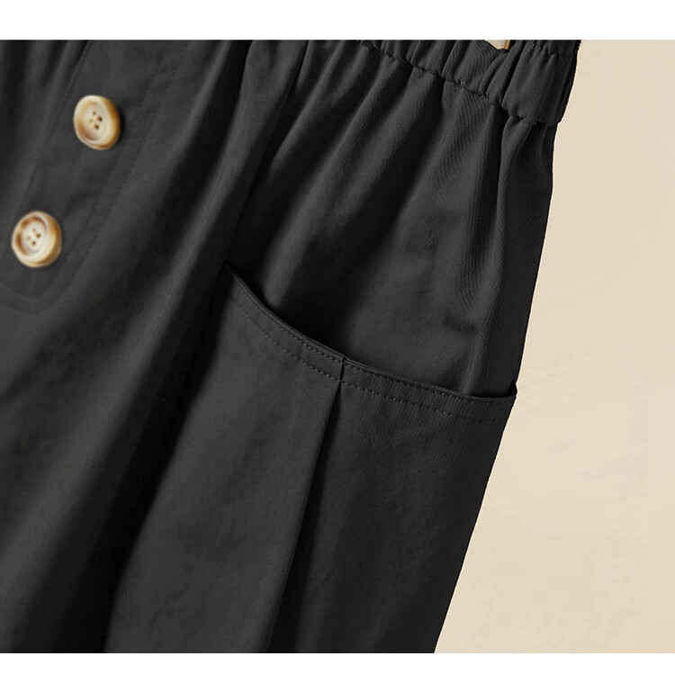 Tachi Loose Skirt, 2026 Spring New Women's Fashion, Elastic Waist, Large Pockets, Mid-Length Skirt 13